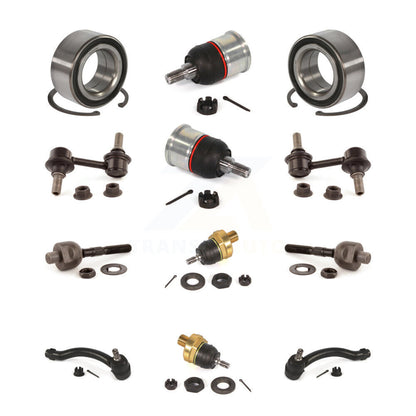 Bearing Upper Lower Ball Joint Outer Inner Tie Rod & Link Front Kit For Acura TL