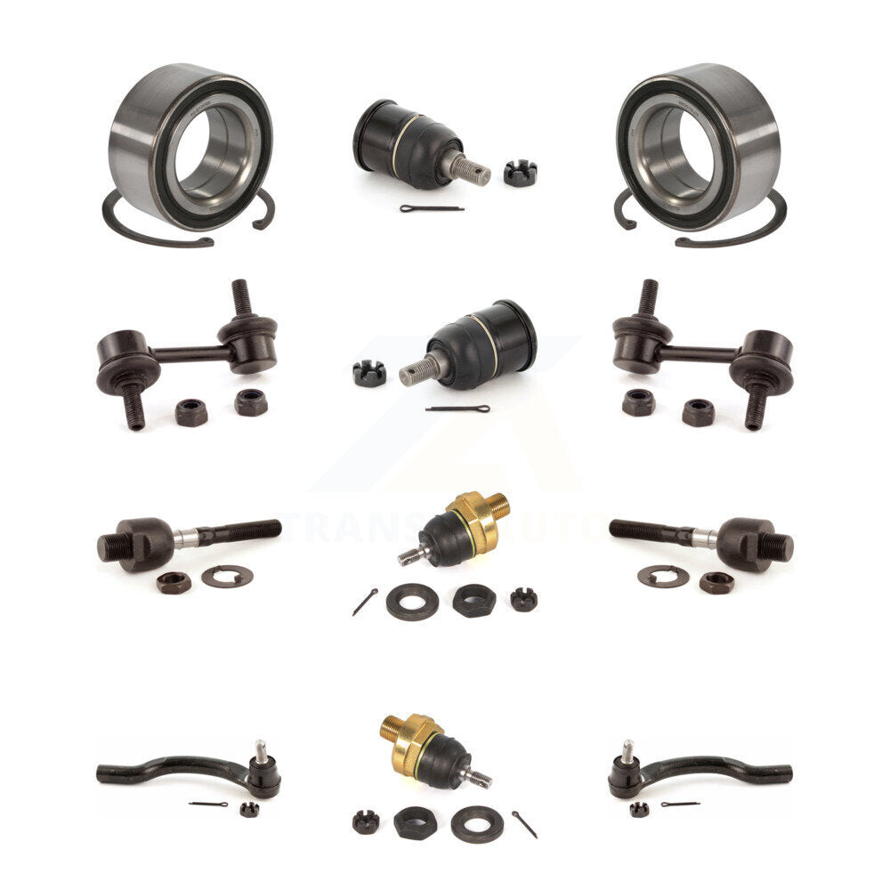 Bearing Upper Lower Ball Joint Outer Inner Tie Rod & Sway Bar Link Front Kit For