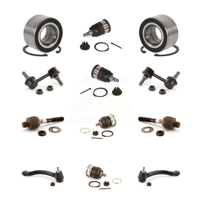 Bearing Upper Lower Ball Joint Outer Inner Tie Rod & Link Front Kit For Acura TL
