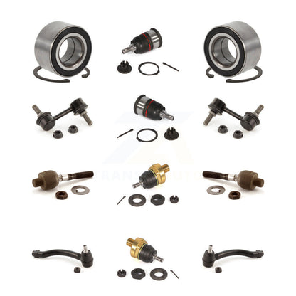 Bearing Upper Lower Ball Joint Outer Inner Tie Rod & Link Front Kit For Acura TL