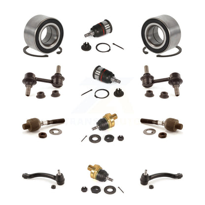 Bearing Upper Lower Ball Joint Outer Inner Tie Rod & Link Front Kit For Acura TL