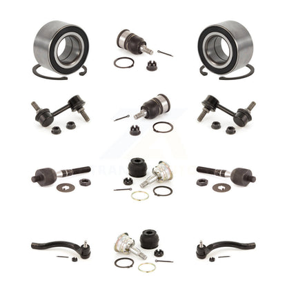 Bearing Upper Lower Ball Joint Outer Inner Tie Rod & Sway Bar Link Front Kit For