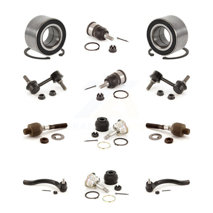 Bearing Upper Lower Ball Joint Outer Inner Tie Rod & Sway Bar Link Front Kit For