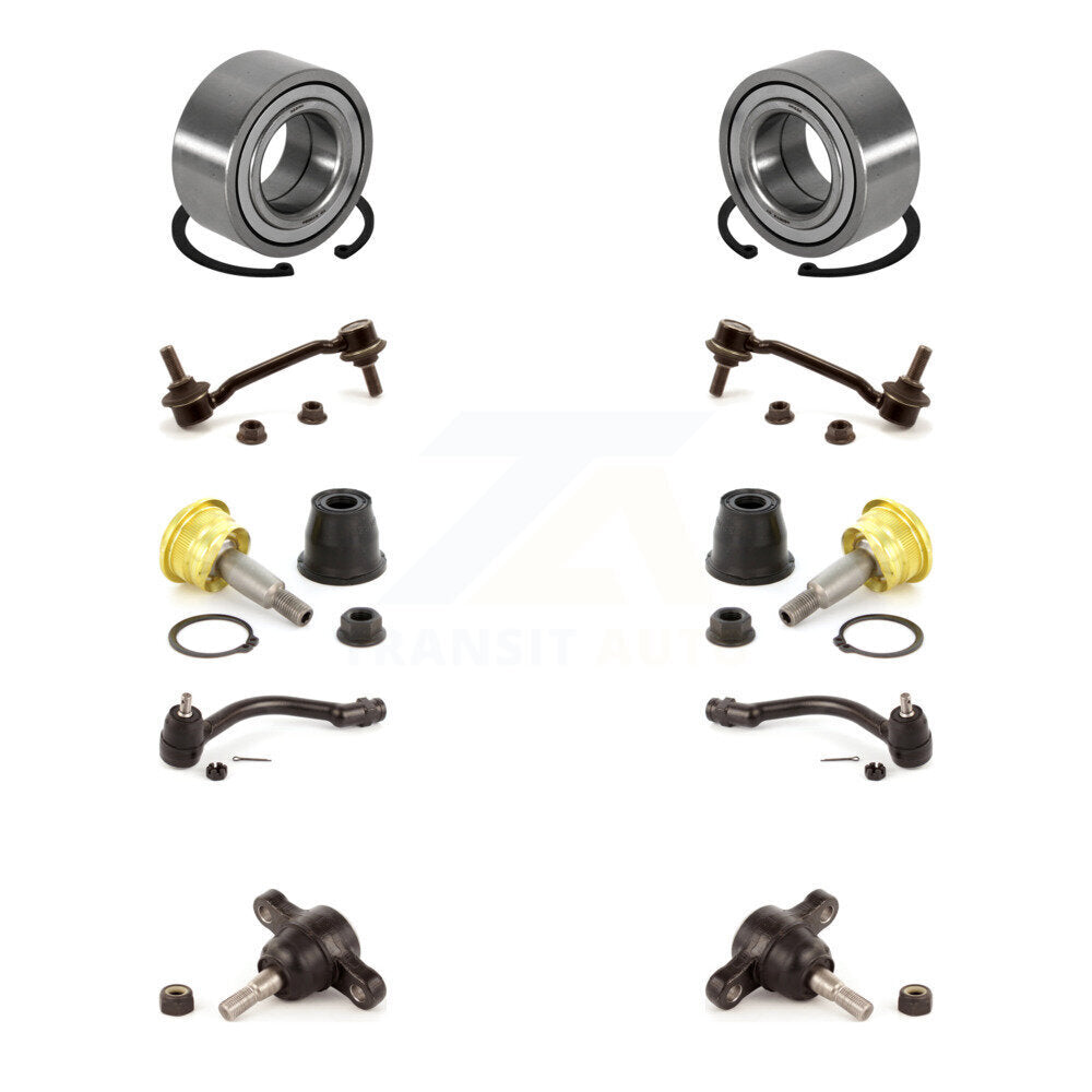 Bearing Upper Lower Ball Joint Outer Tie Rod & Link Front Kit For Hyundai Azera