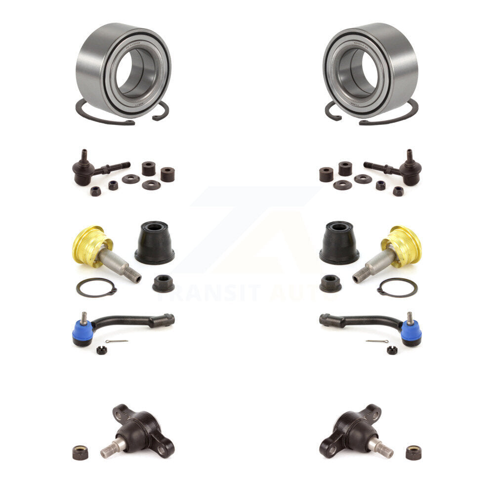 Wheel Bearing Upper Lower Ball Joint Outer Tie Rod Link Front Kit For Kia Optima