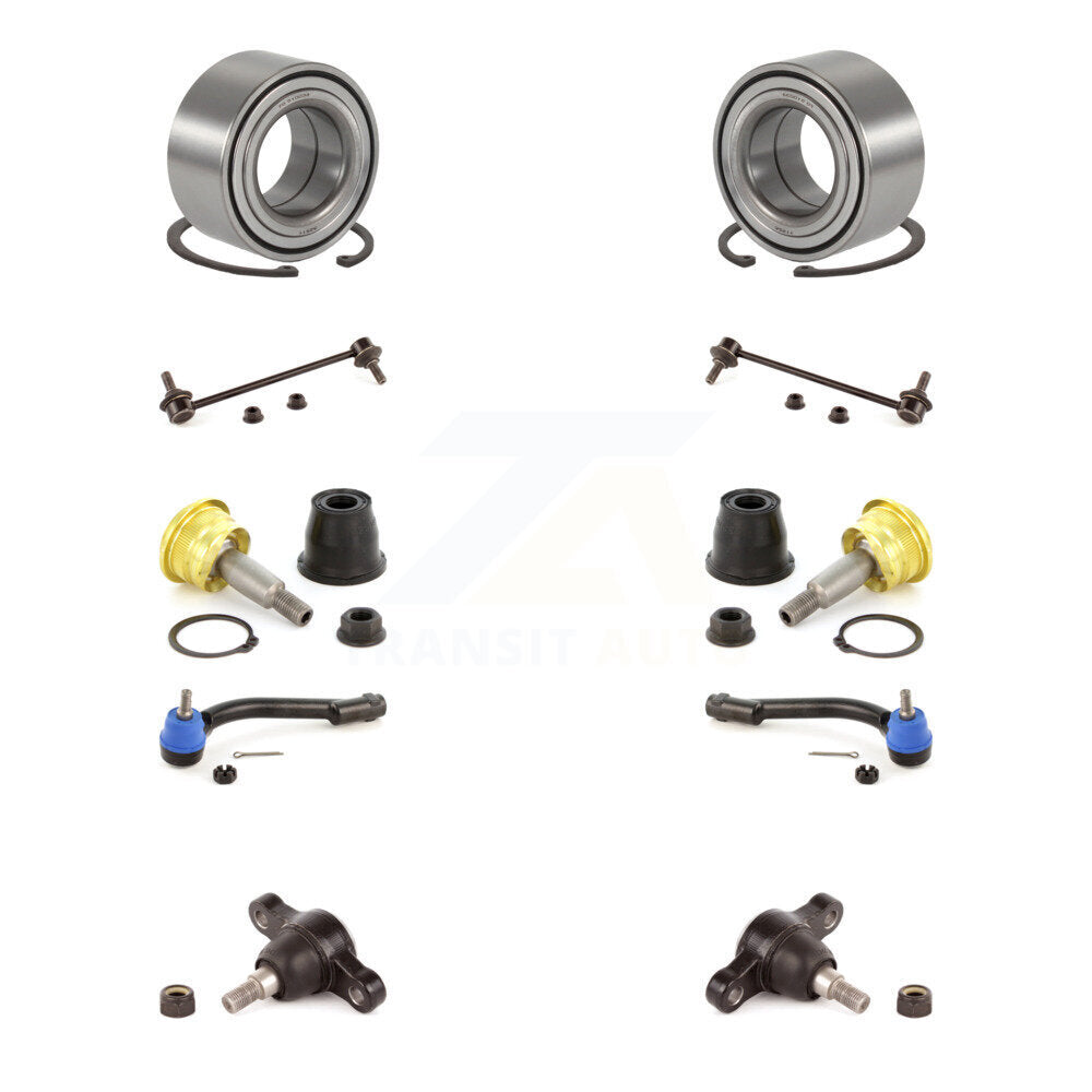 Wheel Bearing Upper Lower Ball Joint Outer Tie Rod Link Front Kit For Kia Optima