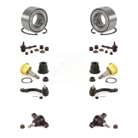 Bearing Upper Lower Ball Joint Outer Tie Rod & Link Front Kit (10Pc) For Hyundai