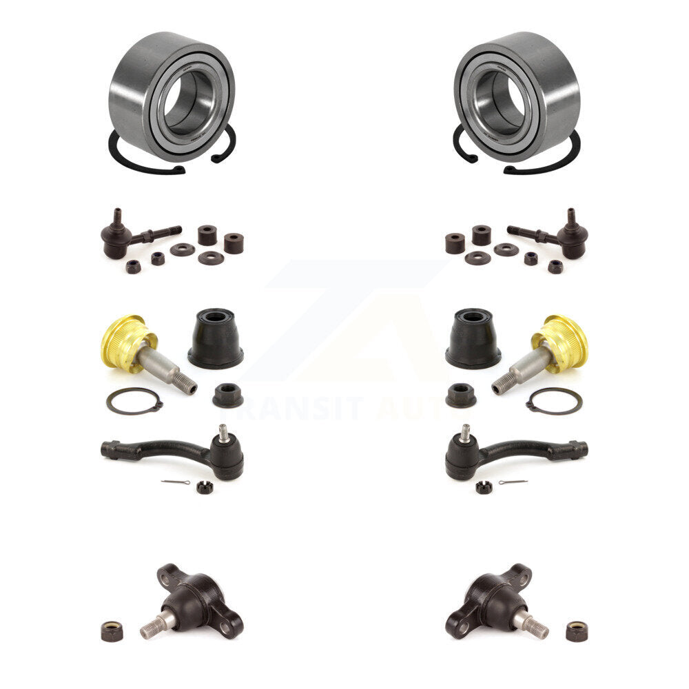 Bearing Upper Lower Ball Joint Outer Tie Rod Link Front Kit For 04-06 Kia Amanti