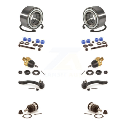 Bearing Upper Lower Ball Joint Outer Tie Rod End Link Front Kit (10Pc) For Honda