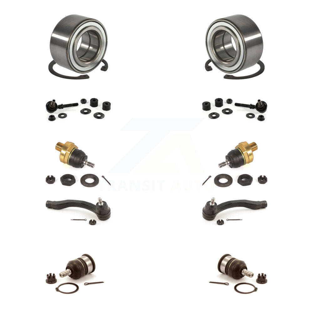 Bearing Upper Lower Ball Joint Outer Tie Rod Link Front Kit (10Pc) For Acura EL