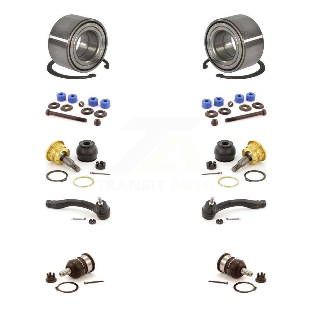 Bearing Upper Lower Ball Joint Outer Tie Rod End Link Front Kit For Honda Civic