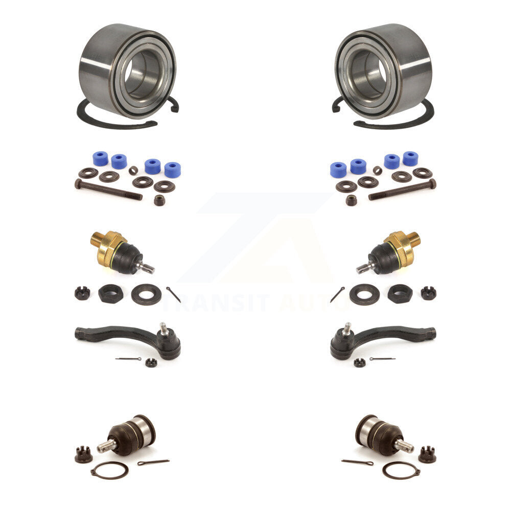 Bearing Upper Lower Ball Joint Outer Tie Rod End Link Front Kit For Honda Civic