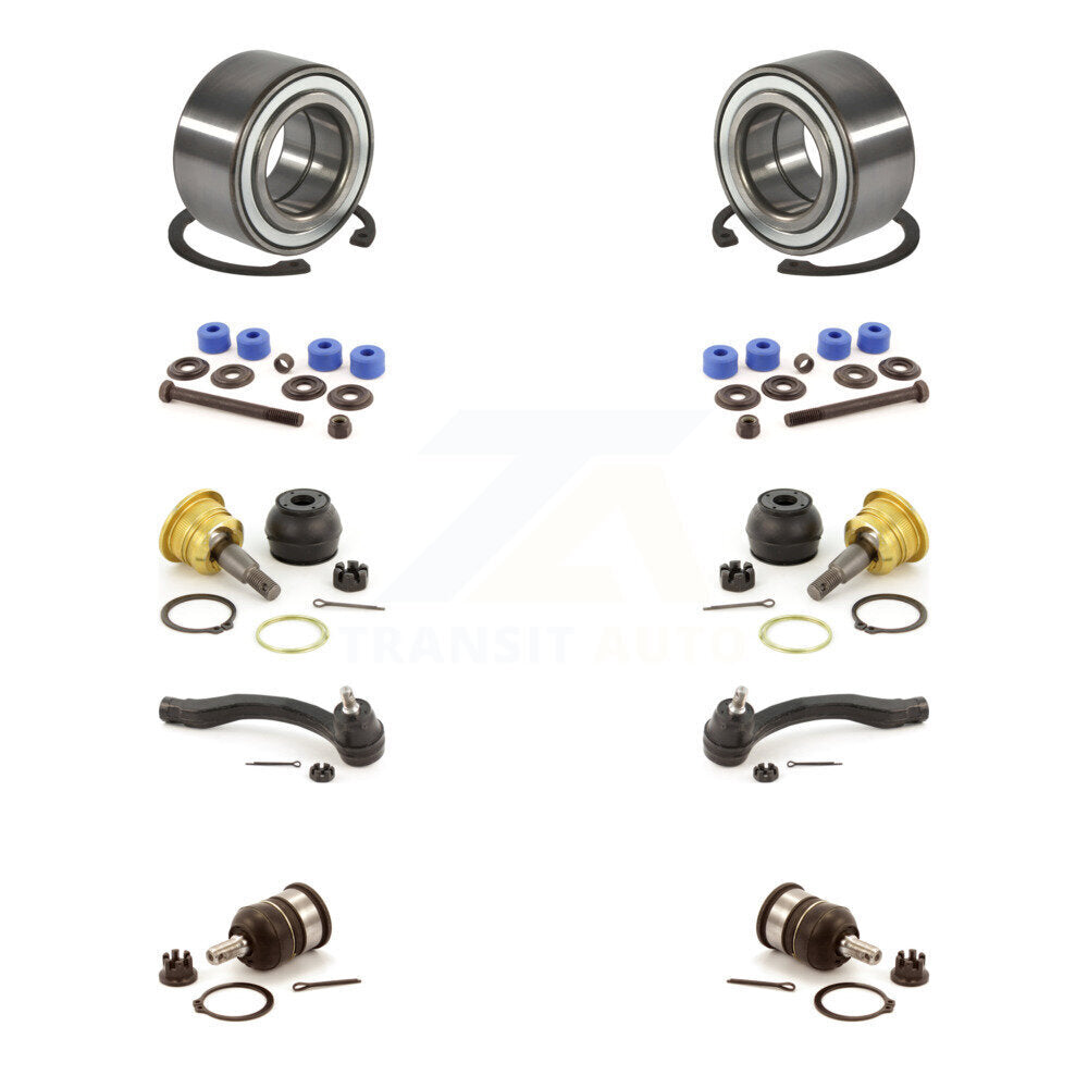 Bearing Upper Lower Ball Joint Outer Tie Rod End Link Front Kit For Honda Civic
