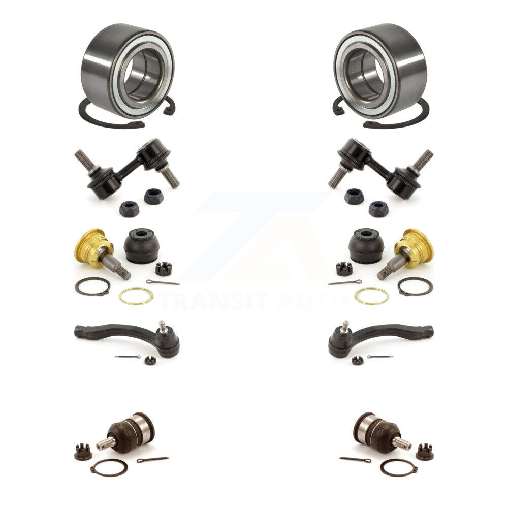 Bearing Upper Lower Ball Joint Outer Tie Rod & Link Front Kit For Honda Civic Si