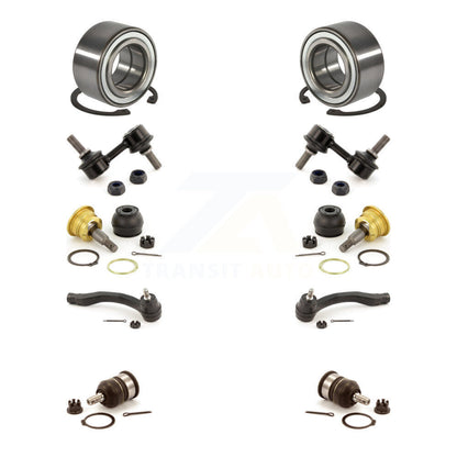 Bearing Upper Lower Ball Joint Outer Tie Rod & Link Front Kit For Honda Civic Si