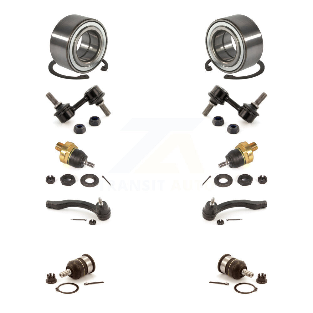 Bearing Upper Lower Ball Joint Outer Tie Rod & Link Front Kit For Honda Civic Si