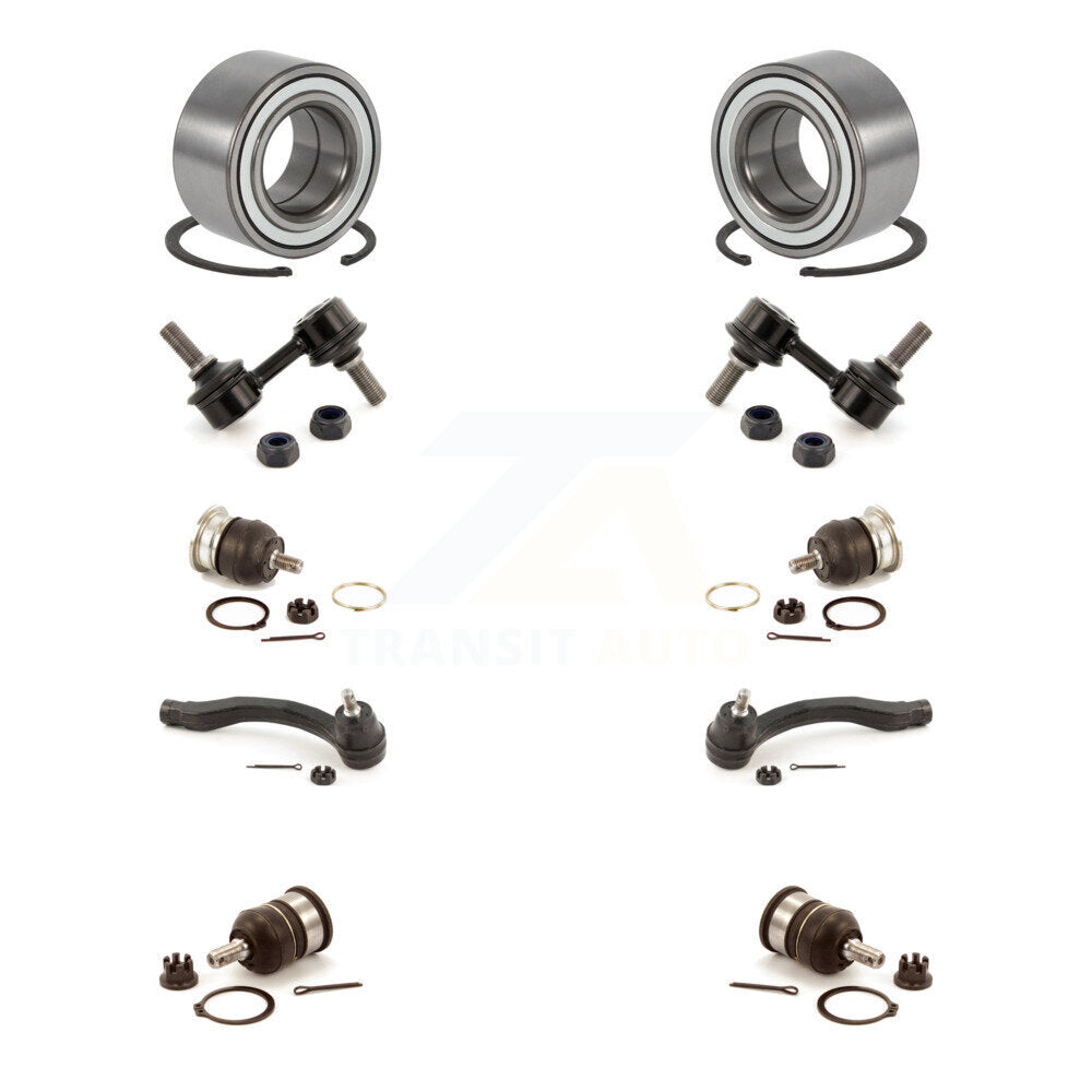Bearing Upper Lower Ball Joint Outer Tie Rod Link Front Kit For 97-01 Honda CR-V