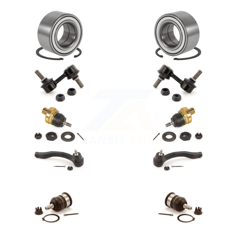 Bearing Upper Lower Ball Joint Outer Tie Rod Link Front Kit For 97-01 Honda CR-V