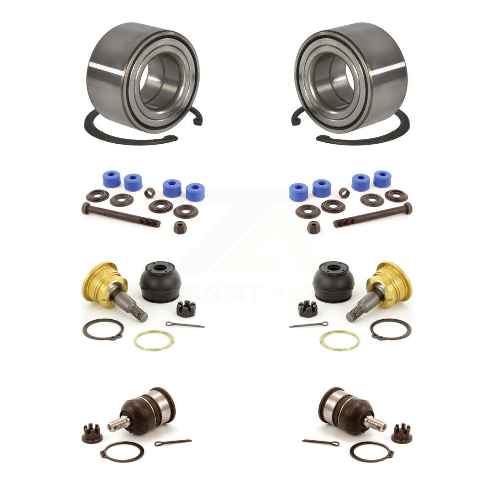 Wheel Bearing Upper Lower Ball Joint And Sway Bar Link Front Kit For Honda Civic