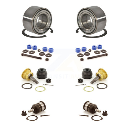 Wheel Bearing Upper Lower Ball Joint And Sway Bar Link Front Kit For Honda Civic