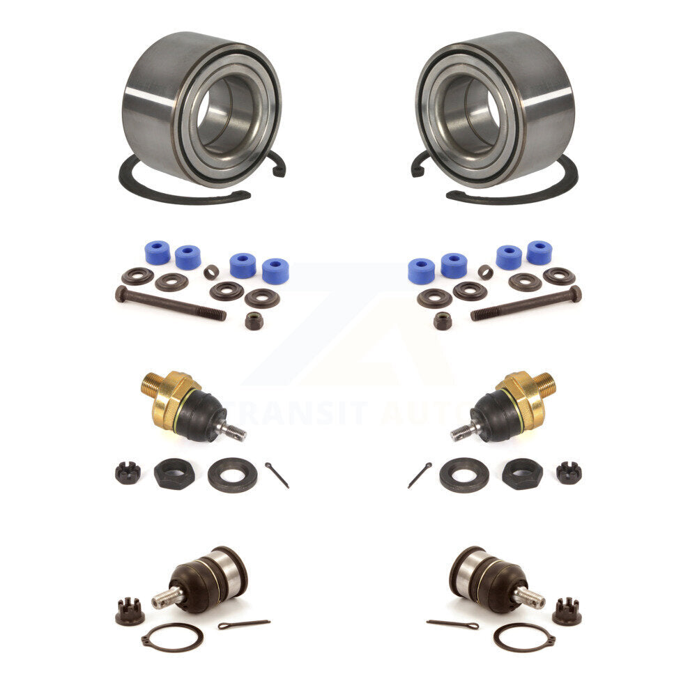 Wheel Bearing Upper Lower Ball Joint And Sway Bar Link Front Kit For Honda Civic