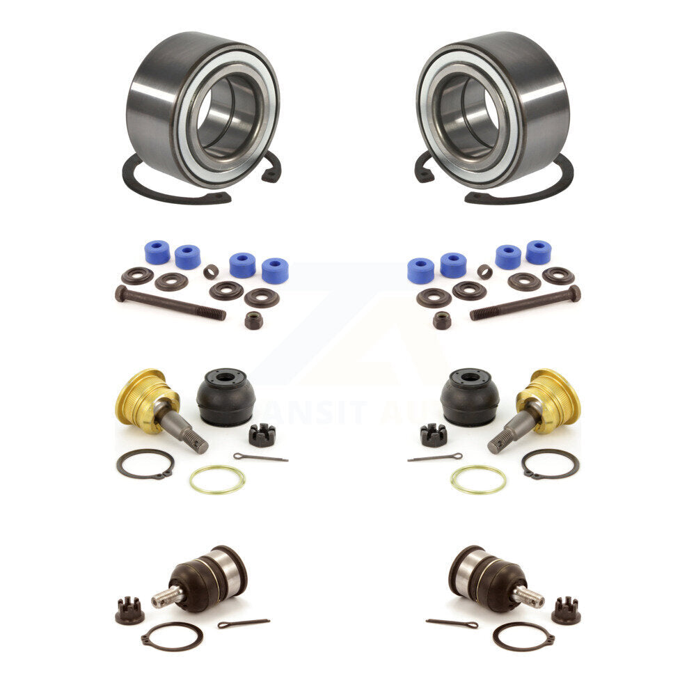 Wheel Bearing Upper Lower Ball Joint And Sway Bar Link Front Kit For Honda Civic
