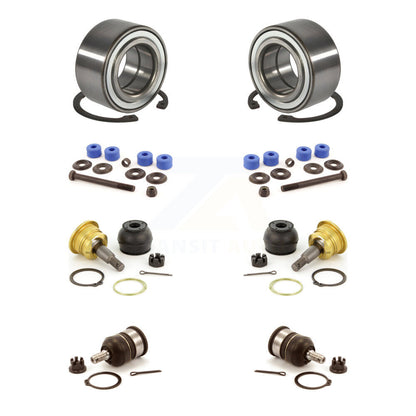 Wheel Bearing Upper Lower Ball Joint And Sway Bar Link Front Kit For Honda Civic