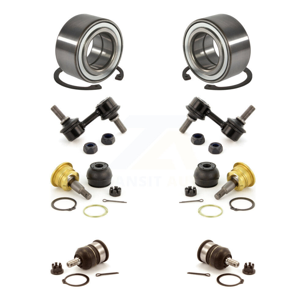 Wheel Bearing Upper Lower Ball Joint Link Front Kit For 1999-2000 Honda Civic Si