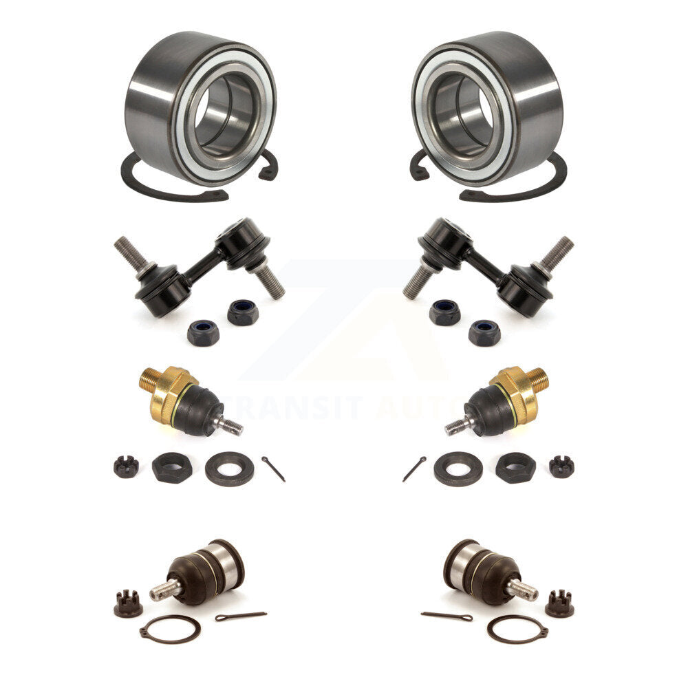 Wheel Bearing Upper Lower Ball Joint Link Front Kit For 1999-2000 Honda Civic Si