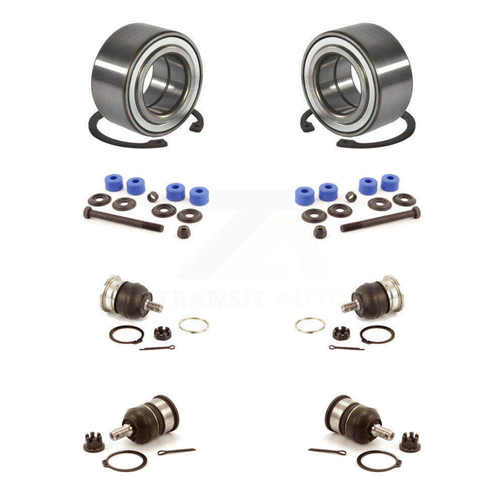 Wheel Bearing Upper Lower Ball Joint & Sway Bar Link Front Kit For Acura Integra