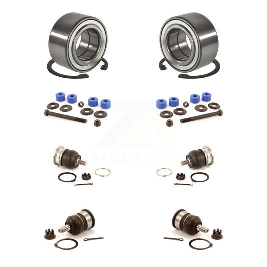 Wheel Bearing Upper Lower Ball Joint & Sway Bar Link Front Kit For Acura Integra