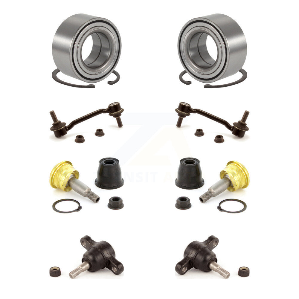 Wheel Bearing Upper Lower Ball Joint Link Front Kit For 2006-2010 Hyundai Sonata
