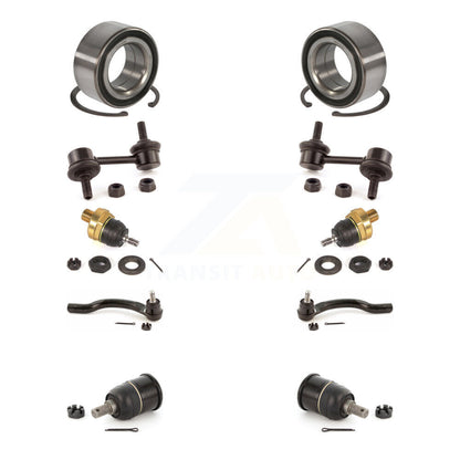 Bearing Upper Lower Ball Joint Outer Tie Rod Link Front Kit (10Pc) For Honda TSX