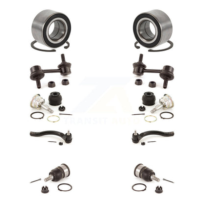 Bearing Upper Lower Ball Joint Outer Tie Rod Link Front Kit (10Pc) For Honda TSX