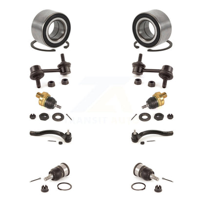 Bearing Upper Lower Ball Joint Outer Tie Rod Link Front Kit (10Pc) For Honda TSX