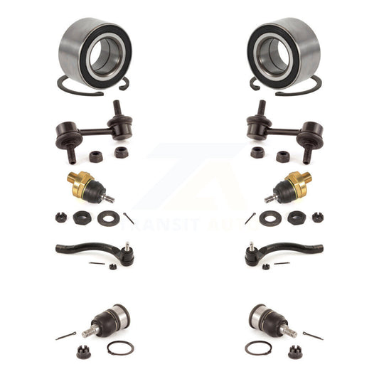 Bearing Upper Lower Ball Joint Outer Tie Rod Link Front Kit (10Pc) For Honda TSX