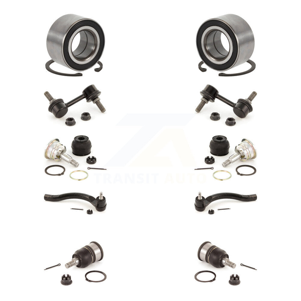 Bearing Upper Lower Ball Joint Outer Tie Rod End Link Front Kit For Honda Accord