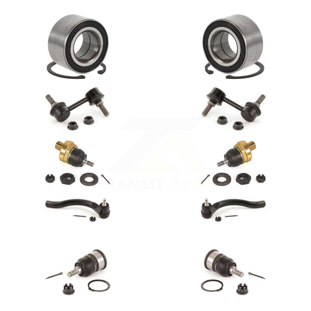 Bearing Upper Lower Ball Joint Outer Tie Rod End Link Front Kit For Honda Accord