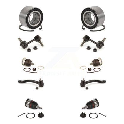 Bearing Upper Lower Ball Joint Outer Tie Rod Link Front Kit (10Pc) For Acura TL