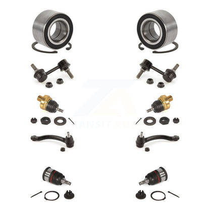 Bearing Upper Lower Ball Joint Outer Tie Rod Link Front Kit (10Pc) For Acura TL