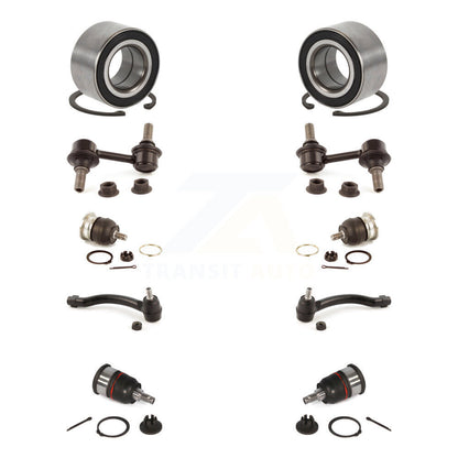 Bearing Upper Lower Ball Joint Outer Tie Rod Link Front Kit (10Pc) For Acura TL