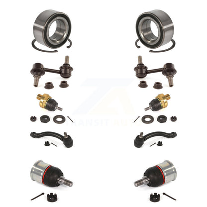 Bearing Upper Lower Ball Joint Outer Tie Rod Link Front Kit (10Pc) For Acura TL