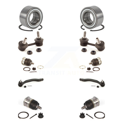 Bearing Upper Lower Ball Joint Outer Tie Rod Link Front Kit (10Pc) For Honda TL