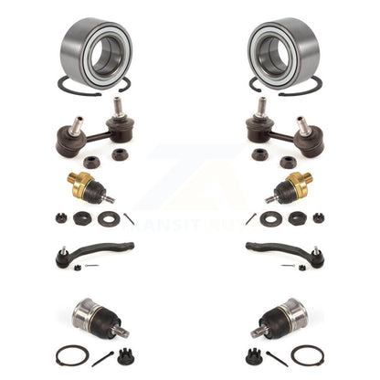 Bearing Upper Lower Ball Joint Outer Tie Rod Link Front Kit (10Pc) For Honda TL