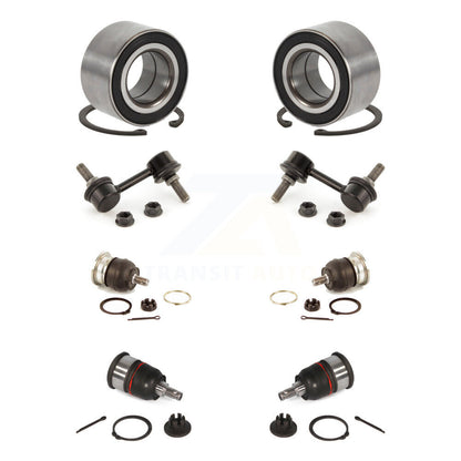 Wheel Bearing Upper Lower Ball Joint Link Front Kit (8Pc) For 2004-2006 Acura TL