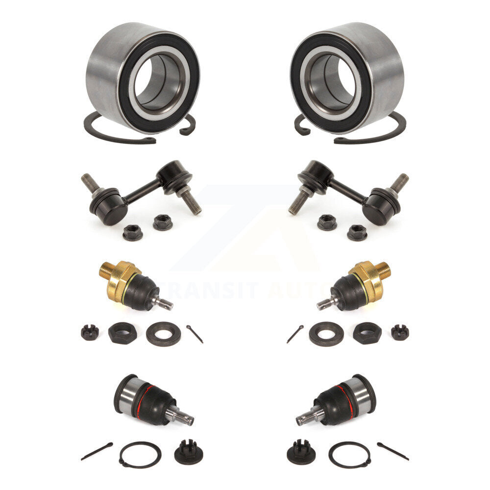 Wheel Bearing Upper Lower Ball Joint Link Front Kit (8Pc) For 2004-2006 Acura TL