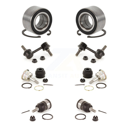 Bearing Upper Lower Ball Joint & Sway Bar Link Front Kit (8Pc) For Honda Accord