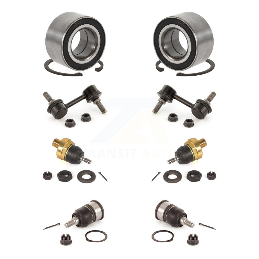 Bearing Upper Lower Ball Joint & Sway Bar Link Front Kit (8Pc) For Honda Accord