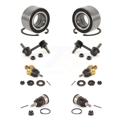 Bearing Upper Lower Ball Joint & Sway Bar Link Front Kit (8Pc) For Honda Accord