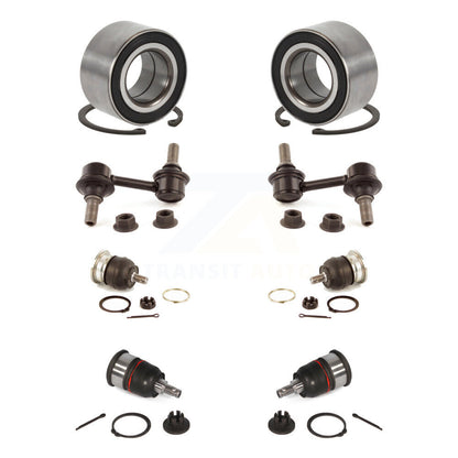 Wheel Bearing Upper Lower Ball Joint Link Front Kit (8Pc) For 2007-2008 Acura TL